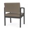 Lesro Lenox Steel Wide Guest Chair Metal Frame, Charcoal, MD Farro Upholstery LS1201 - alternate 2